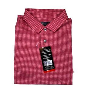 PGA Tour Short Sleeve Polo Shirt Rapture Rose Heather XL
